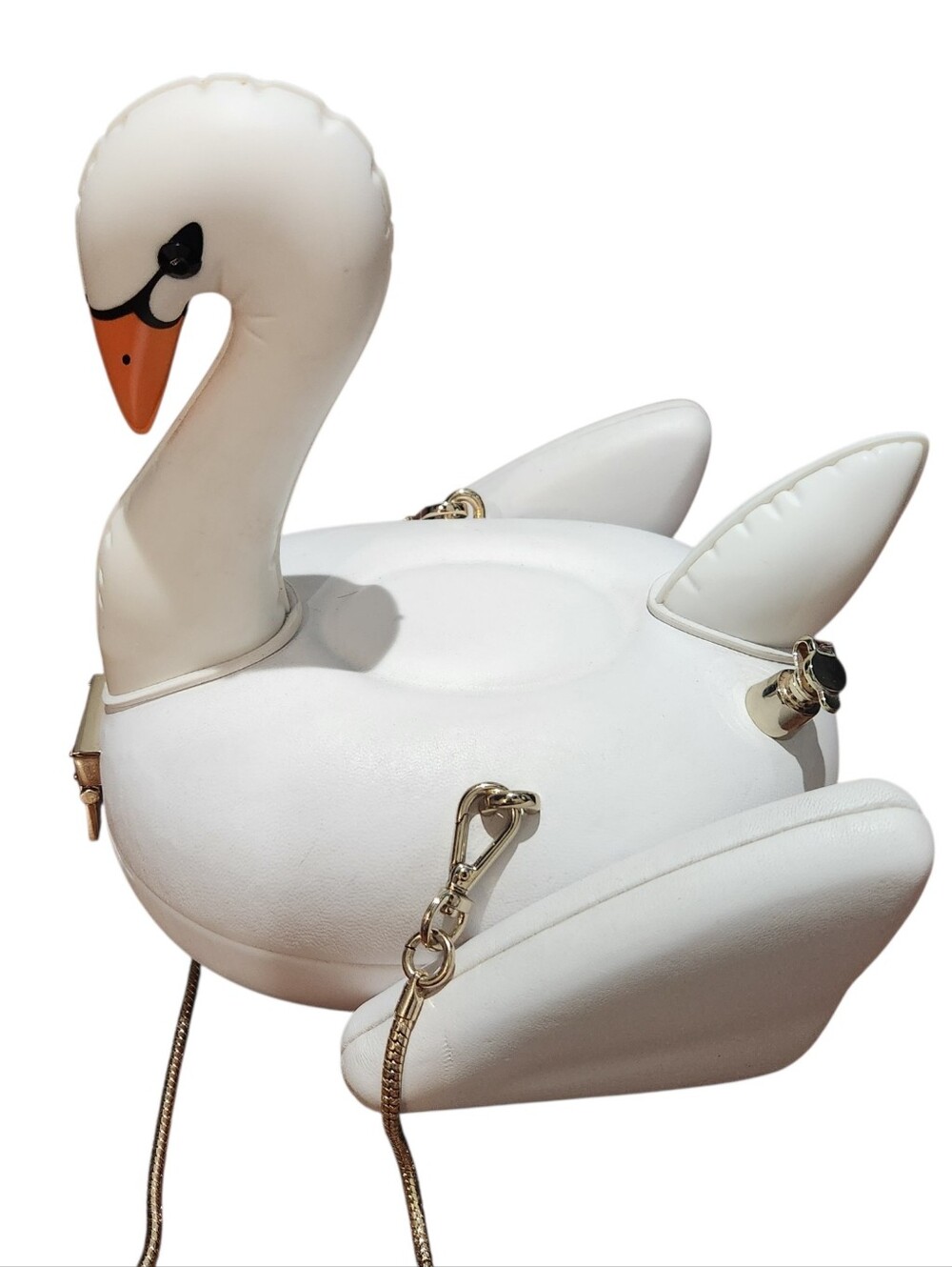 KATE SPADE Checking In 3D SWAN Pool Float Bag Rare Novelty Bag Collector - Picture 6 of 11